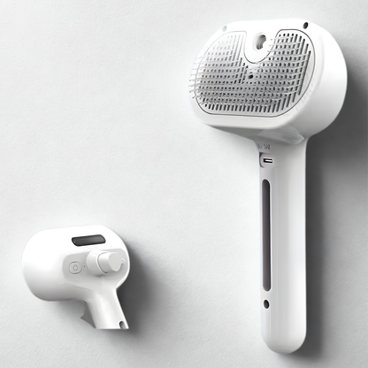 ✨ スプレー付き電動USBペットブラシ | Electric Pet Brush with Mist Spray