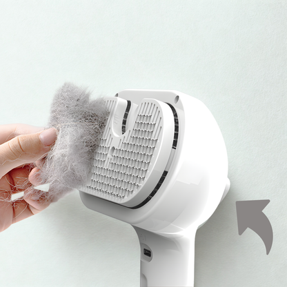 ✨ スプレー付き電動USBペットブラシ | Electric Pet Brush with Mist Spray