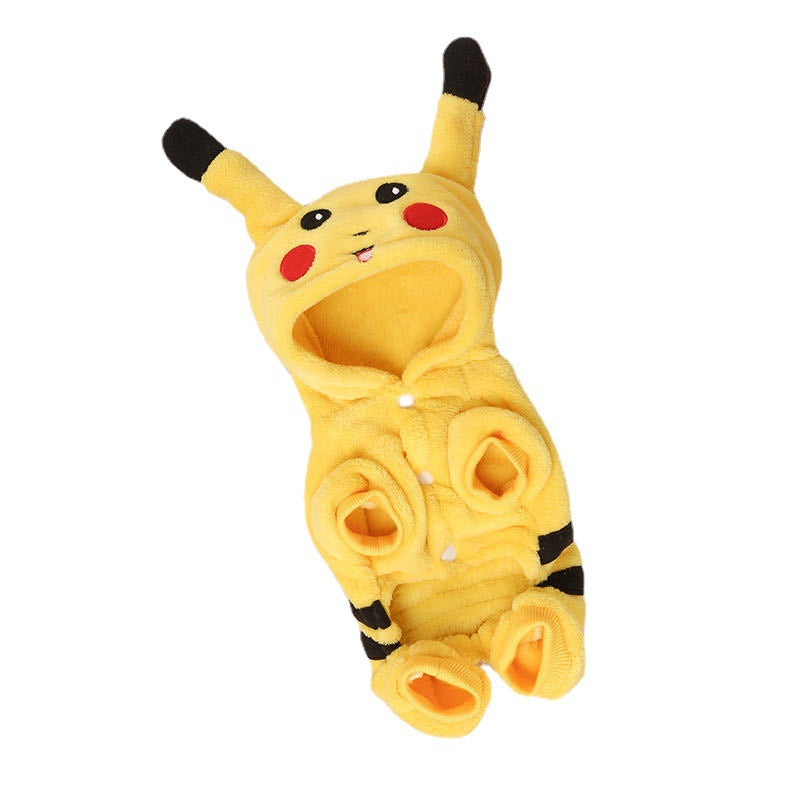 ピカチュウペット服 ・ 犬猫用四足ウェア・犬用服