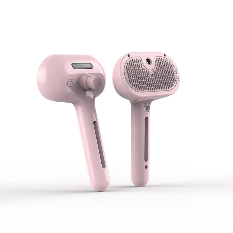 ✨ スプレー付き電動USBペットブラシ | Electric Pet Brush with Mist Spray