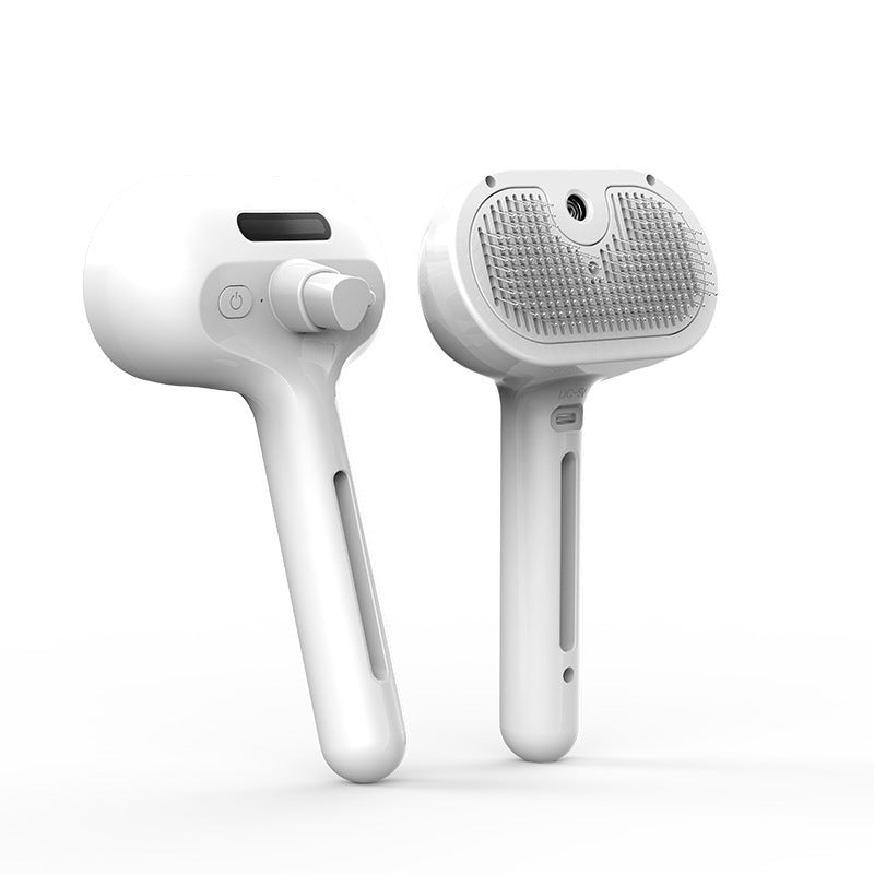 ✨ スプレー付き電動USBペットブラシ | Electric Pet Brush with Mist Spray